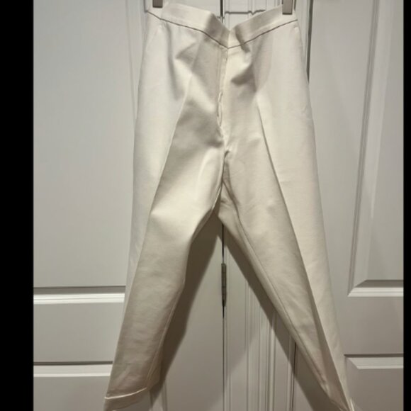 Ann Taylor - Cropped & Cuffed Dress Pants (Off White) - Picture 4 of 6